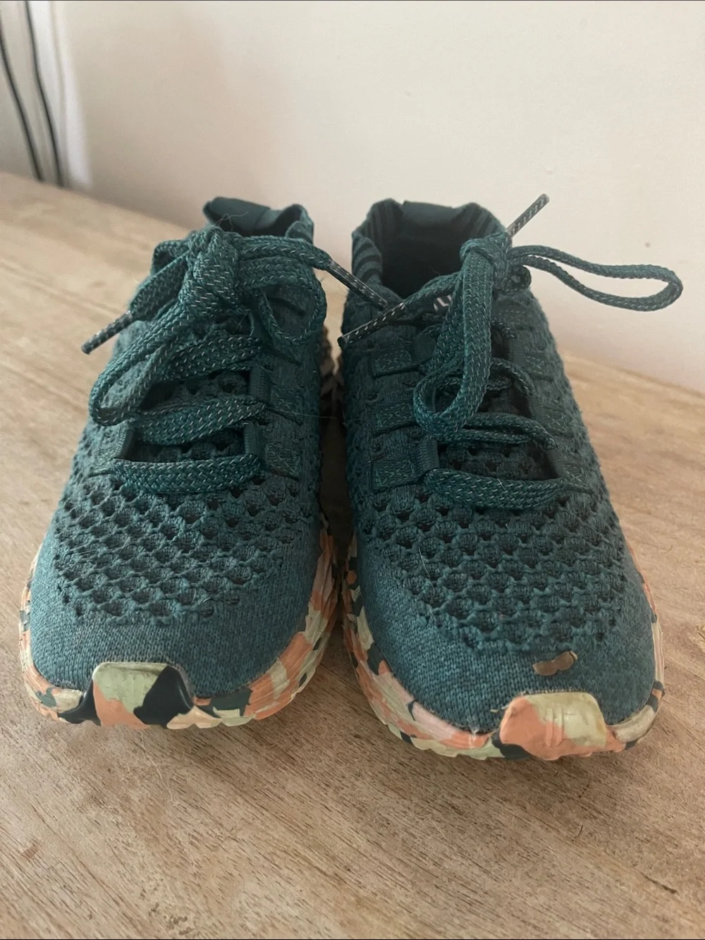 NOBULL  Knit Trainer in Teal with Multicolor Trim
